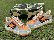 A Bathing Ape Bape Sta Low Grey Orange - 3