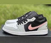 Air Jordan 1 Low Black Grey Pink 553558-062 - 1