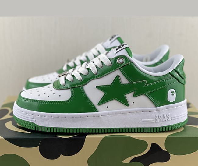 A Bathing Ape Bape Sta Low Green 001FWH701001_GRN_A - 1