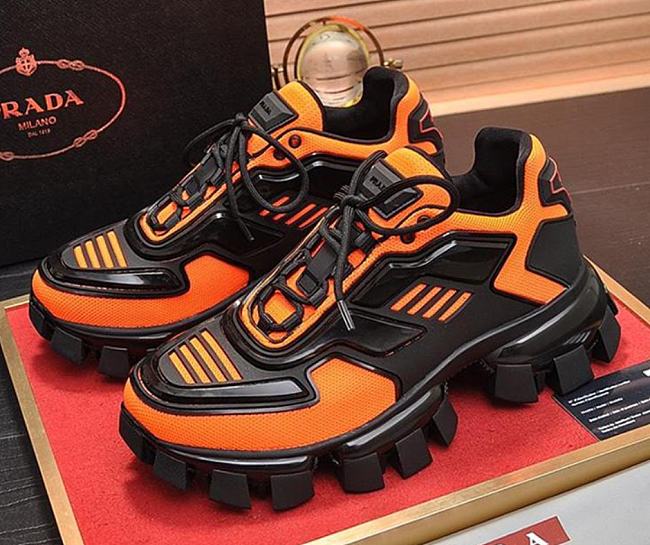 Prada Cloudbust Thunder Orange Sneakers - 1