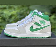 Air Jordan 1 Mid SE Summite White Green Grey DC9294-103 - 1