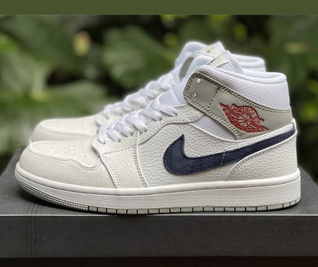 Air Jordan 1 Mid Paris White DR8038-100 - 1