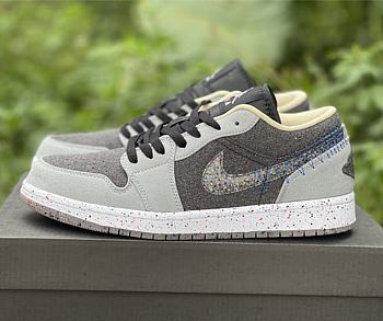 Air Jordan 1 Low SE Crater Black Grey DM4657-001