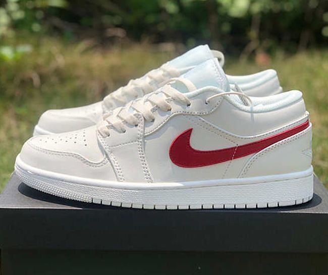 Air Jordan 1 Low Milk White Red AQ9941-161 - 1