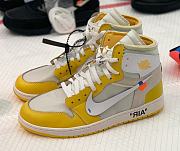 Air Jordan 1 Retro High Off-White University Yellow AQ0818-149 - 1