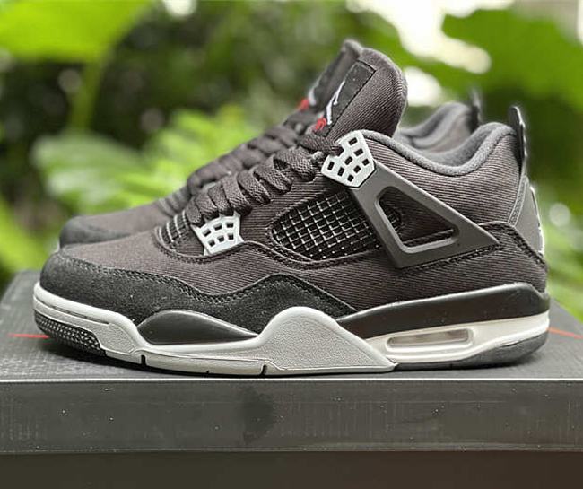 Air Jordan 4 Black Canvas DH7138-006 - 1