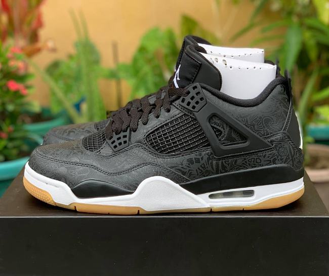  Air Jordan 4 Retro Laser Black Gum CI1184-001 - 1