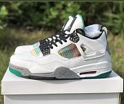 Air Jordan 4 Retro Lucid Green Rasta AQ9129-100 - 1