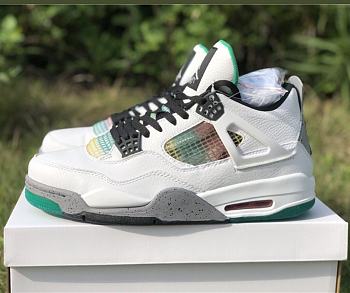 Air Jordan 4 Retro Lucid Green Rasta AQ9129-100