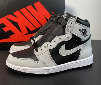 Air Jordan 1 Retro High Black White Light Smoke Grey 555088-035