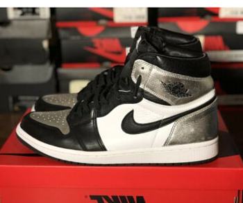 Air Jordan 1 Retro High Silver Toe CD0461-001