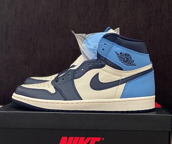 Air Jordan 1 Retro High Obsidian UNC 555088-140