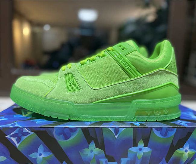 Louis Vuitton Trainer Fluroescent Green 1A8KD8 - 1