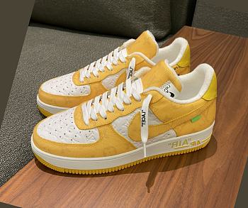 Louis Vuitton Nike Air Force 1 Low By Virgil Abloh White Yellow