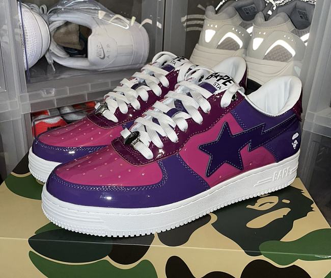 A Bathing Ape Bape Sta Low Color Camo Combo Purple - 1