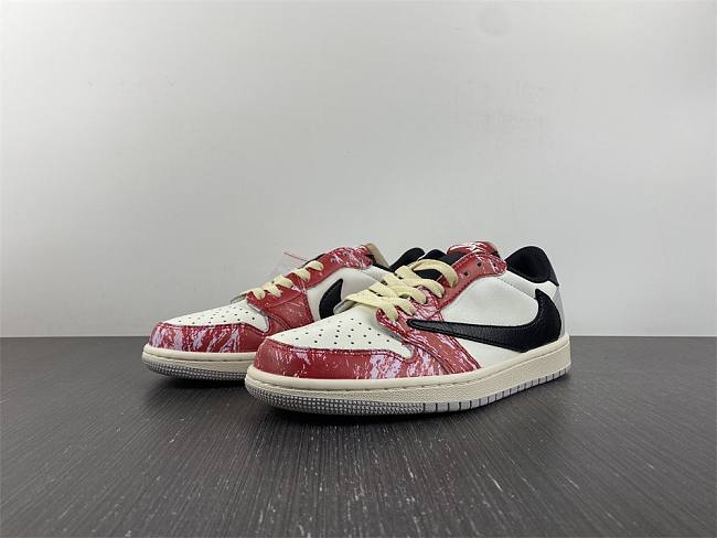 Air Jordan 1 Low White Black Red DM7866-133 - 1