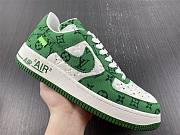 Louis Vuitton Nike Air Force 1 Low By Virgil Abloh White Green - 2