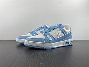 Louis Vuitton Trainer Low White Sky Blue 1AA6X4 - 1