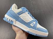 Louis Vuitton Trainer Low White Sky Blue 1AA6X4 - 6