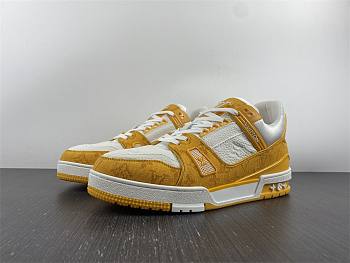 Louis Vuitton Trainer Low White Yellow