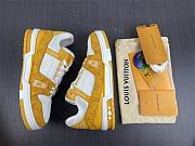 Louis Vuitton Trainer Low White Yellow - 2