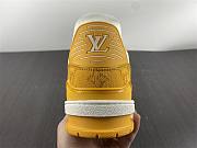 Louis Vuitton Trainer Low White Yellow - 3