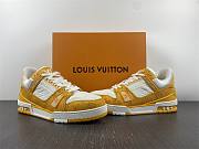 Louis Vuitton Trainer Low White Yellow - 6