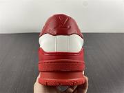 Louis Vuitton Trainer White Red Signature - 5