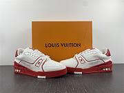 Louis Vuitton Trainer White Red Signature - 3