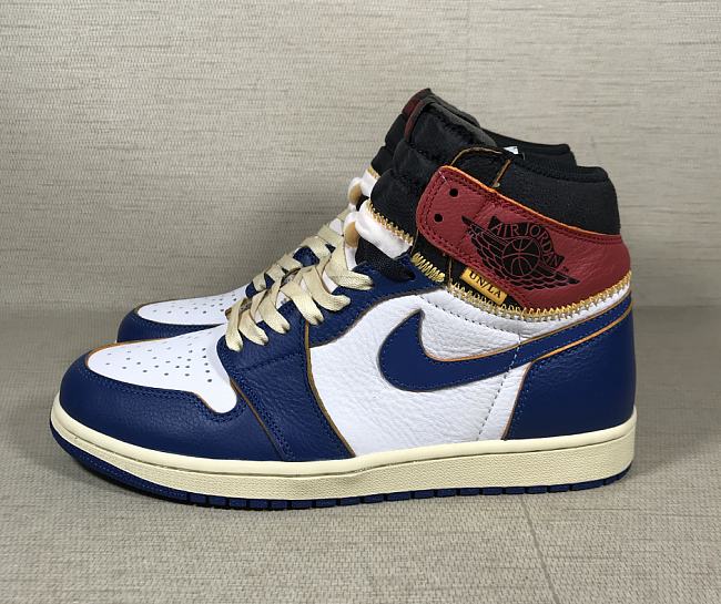 Air Jordan 1 Retro High Union Los Angeles Blue Toe BV1300-146 - 1