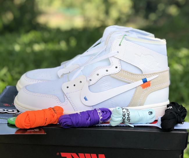 Air Jordan 1 Retro High Off-White White AQ0818-100 - 1