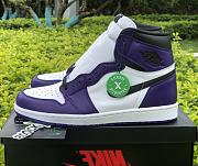 Air Jordan 1 Retro High Court Purple White 555088-500 - 1