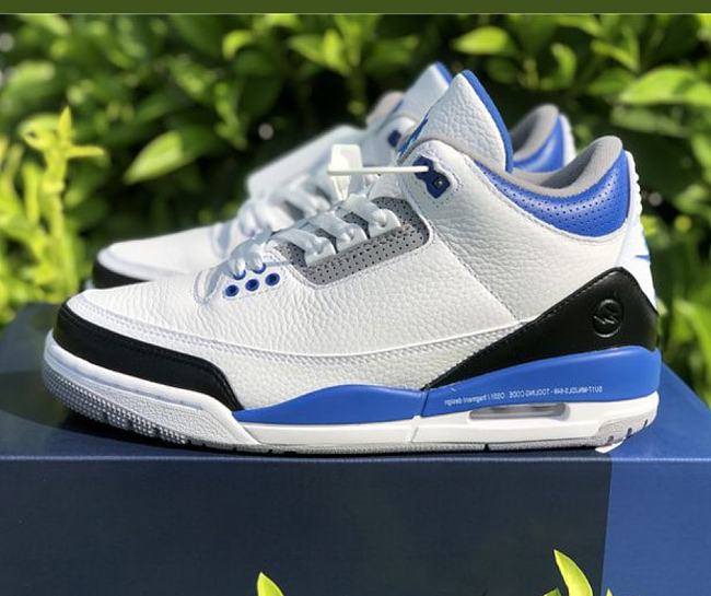 Air Jordan 3 Retro White Blue CT8532-040 - 1