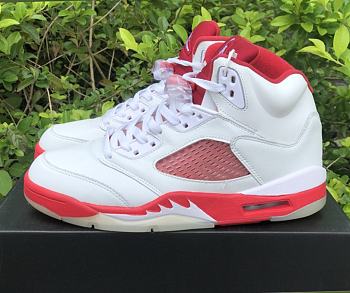  Air Jordan 5 Retro White Pink Red 440892-106