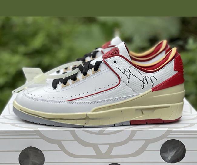 Air Jordan 2 Retro Low SP Off-White White Red DJ4375-106 - 1