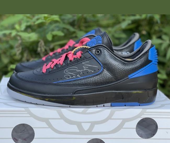 Air Jordan 2 Retro Low SP Off-White Black Blue DJ4375-004 - 1