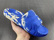 Adidas Adilette 22 Slides Magic Lime St Desert Sand Blue  - 4