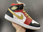 Air Jordan 1 Mid XQ White Black Sport Red DV0576-176 - 2