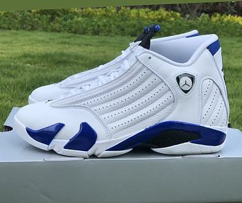 Air Jordan 14 Retro White Hyper Royal 487471-104