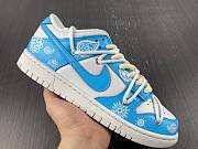 Nike Dunk Low White Blue Cashew Flower DD1503-109 - 2