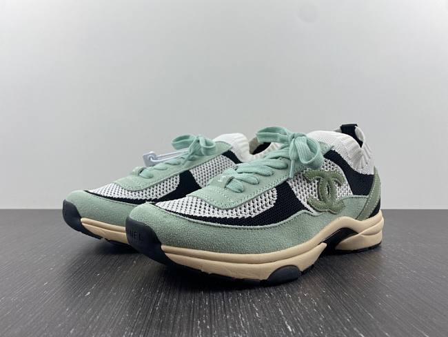 Chanel Low Top Trainer Turquoise - 1