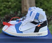 Air Jordan 1 Retro High Off-White University Black and Blue AQ0818-168 - 1