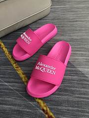 Alexander McQueen Logo Pool Slides Pink - 4