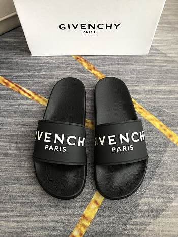 Givenchy Paris Signature Slides Black