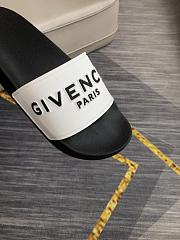 Givenchy Paris Signature Slides Black White - 2