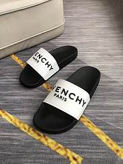 Givenchy Paris Signature Slides Black White - 3