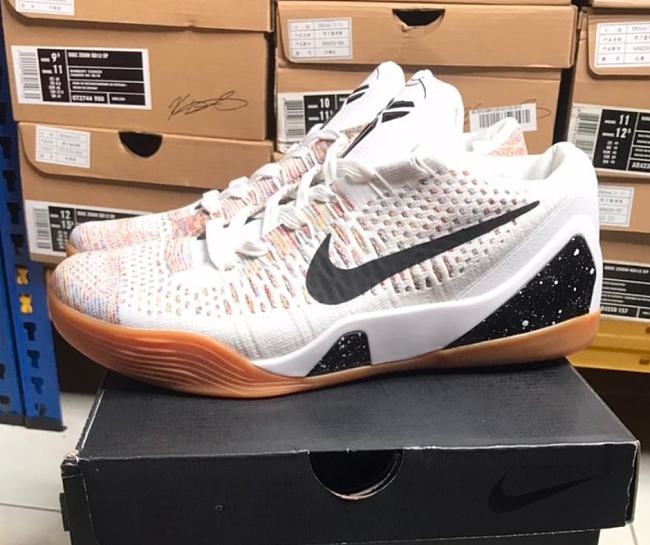 Nike Kobe 9 Elite Premium Low HTM Milan White Multi-Color 698595-109 - 1