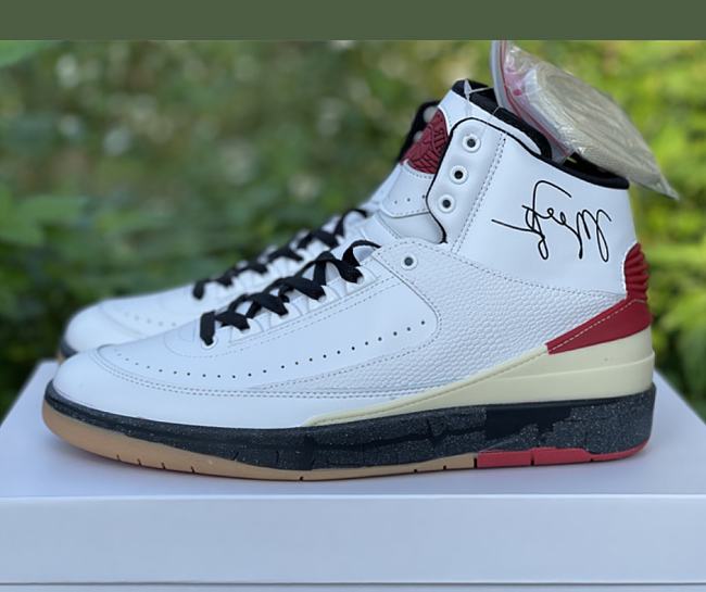 Air Jordan 2 Retro High SP Off-White White Red DJ4375-101 - 1