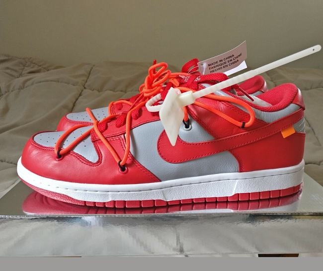 Nike Dunk Low Off-White University Red CT0856-600 - 1