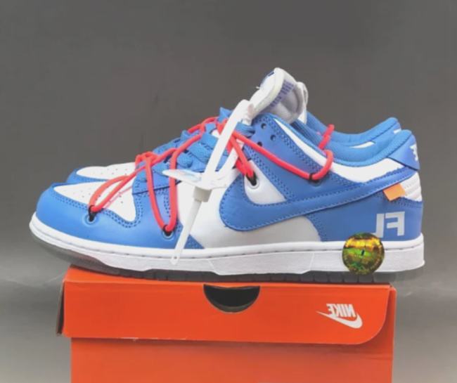 Nike Dunk Low Off-White Futura UNC DD0856-403 - 1